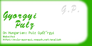 gyorgyi pulz business card